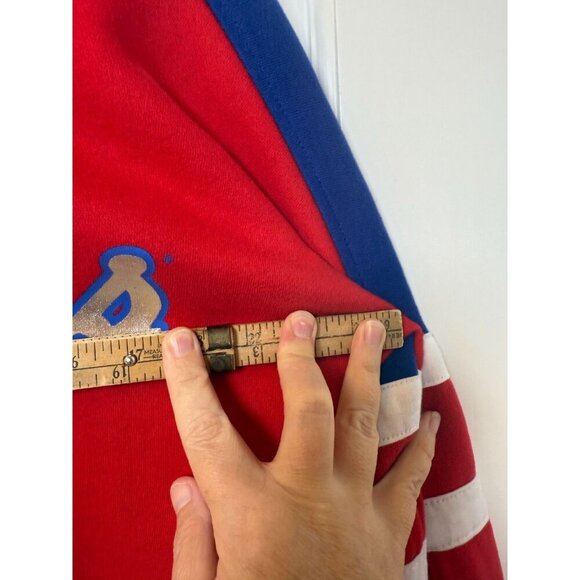 NHL New York Rangers Red Pullover Hoodie with Rangers Logo on Hood Womens M - Picture 12 of 13